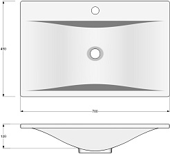 Stella Polare Раковина мебельная Madera Pulsus 70 – фотография-3